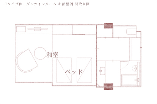 Cタイプ和モダンツインルーム