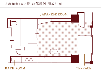 広め和室15.5畳
